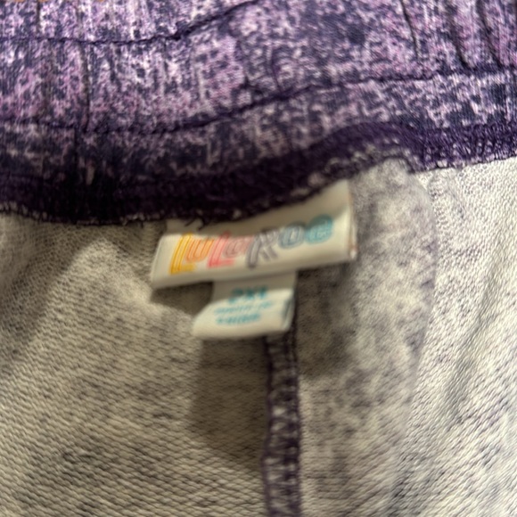 Lularoe shorts. Size 2x. Never worn purple. Soft fabric - Picture 3 of 4